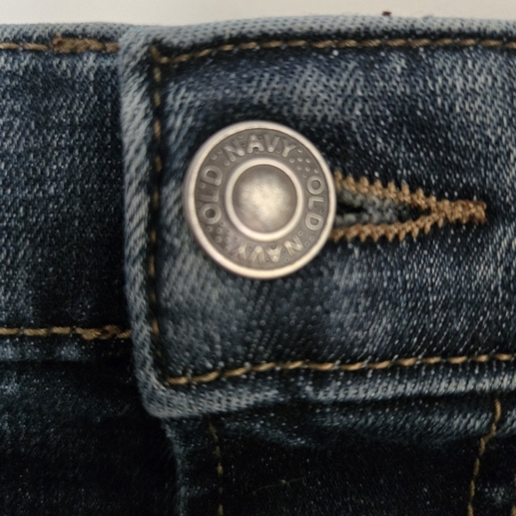 Old Navy Slim 360 Stretch Jean Men's 40x30 Distressed Dark Wash Recycled Western - Picture 7 of 9